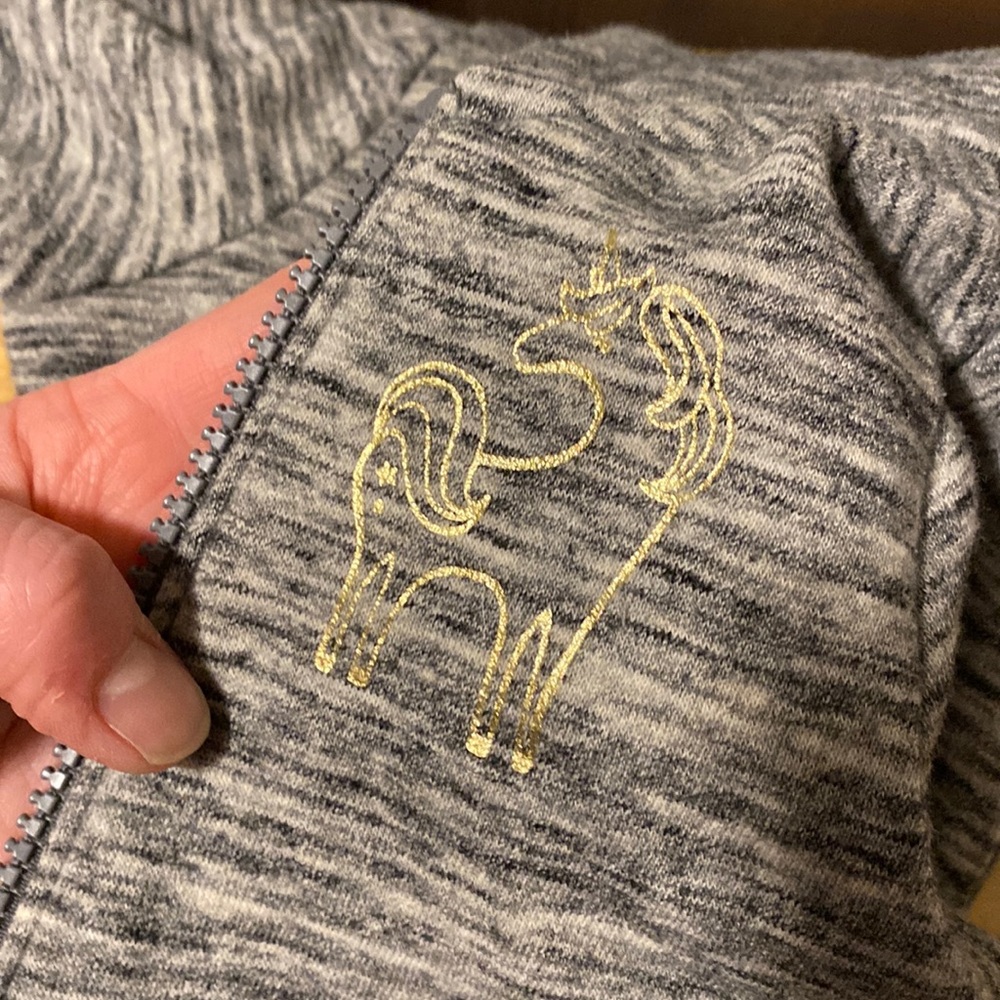 Gray Unicorn Hoodie 18 months